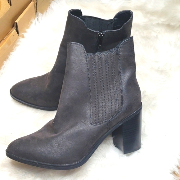 Mia Sunset Western Boots Heel Ankle Booties Black Size 10 - Picture 13 of 16